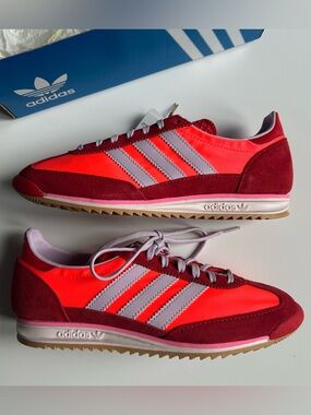 NEW Adidas Sl 72 OG (JH7392) ‘Solar Red/Ice Lavender’-Women’s size 8-NWB